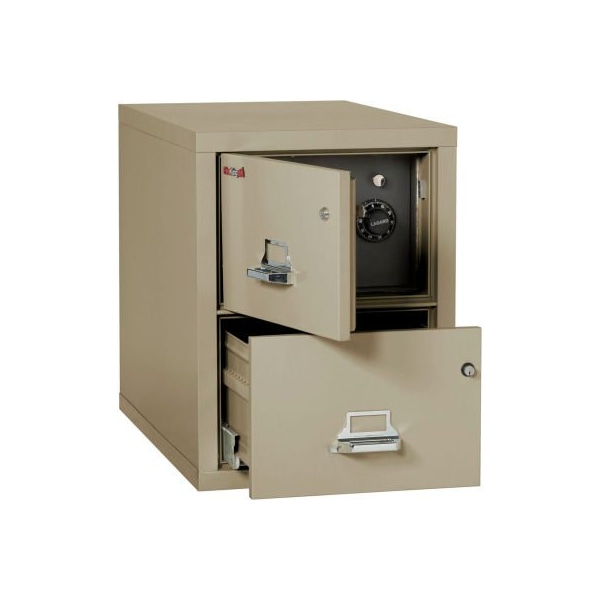 Fire King Fireking Fireproof 2 Drawer Vertical Safe-In-File Legal 20-13/16"Wx31-9/16"Dx27-3/4"H Pewter 2-2131-CPESF - main